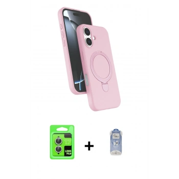 MARSİLYAN™- iPhone 17 Kılıf İz Işık Koleksiyonu - Siyah Joko Magic 5D Cam + Raze Metal Kamera Lens - GS
