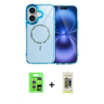 MARSİLYAN™- iPhone 17 Kılıf Kıvılcım Form Prime - Siyah Joko Magic 5D Hayalet Cam + Raze Metal Kamera Lens - GS