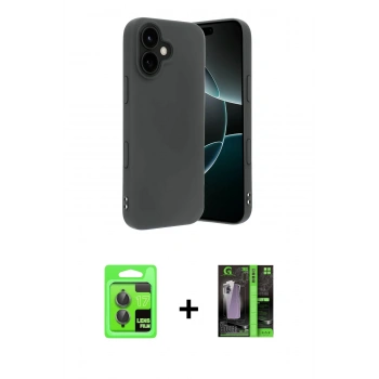 MARSİLYAN™- iPhone 17 Kılıf Kozmos Yansıma Özel Seri - Şeffaf 360 Full Body Arka Koruyucu + Raze Metal Kamera Lens - GI