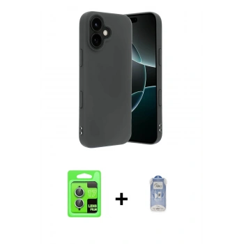 MARSİLYAN™- iPhone 17 Kılıf Kozmos Yansıma Özel Seri - Siyah Joko Magic 5D Cam + Raze Metal Kamera Lens - AKMI