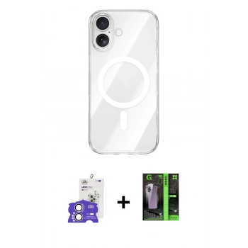 MARSİLYAN™- iPhone 17 Kılıf Kutup Klasik Serisi - Siyah 360 Mat Full Body Arka Koruyucu + Bilvis Titan Kamera Lens - GS