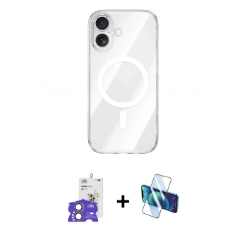 MARSİLYAN™- iPhone 17 Kılıf Kutup Klasik Serisi - Siyah 3D Antistatik Seramik Nano Ekran Koruyucu + Bilvis Titan Kamera Lens - AKYL