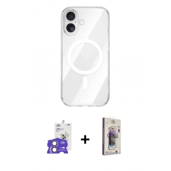 MARSİLYAN™- iPhone 17 Kılıf Kutup Klasik Serisi - Siyah Bilvis 3D Cam Ekran Koruyucu + Bilvis Titan Kamera Lens - AKYL