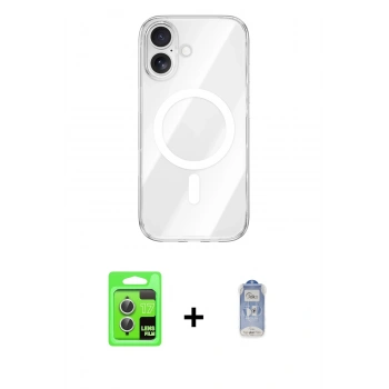 MARSİLYAN™- iPhone 17 Kılıf Kutup Klasik Serisi - Siyah Joko Magic 5D Cam + Raze Metal Kamera Lens - GS