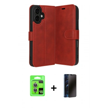 MARSİLYAN™- iPhone 17 Kılıf Siluet Işık Serisi - Siyah 3D Antistatik Hayalet Cam Ekran Koruyucu + Raze Metal Kamera Lens - AKMR