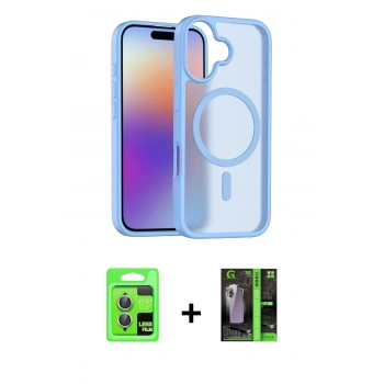 MARSİLYAN™- iPhone 17 Kılıf Siluet Minimal Prime - Şeffaf 360 Full Body Arka Koruyucu + Raze Metal Kamera Lens - AKMI