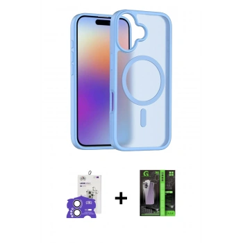 MARSİLYAN™- iPhone 17 Kılıf Siluet Minimal Prime - Şeffaf 360 Full Body Arka Koruyucu + Bilvis Titan Kamera Lens - LA