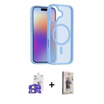 MARSİLYAN™- iPhone 17 Kılıf Siluet Minimal Prime - Siyah Bilvis 3D Cam Ekran Koruyucu + Bilvis Titan Kamera Lens - AKMI
