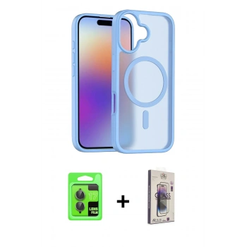 MARSİLYAN™- iPhone 17 Kılıf Siluet Minimal Prime - Siyah Bilvis 3D Cam Ekran Koruyucu + Raze Metal Kamera Lens - GI