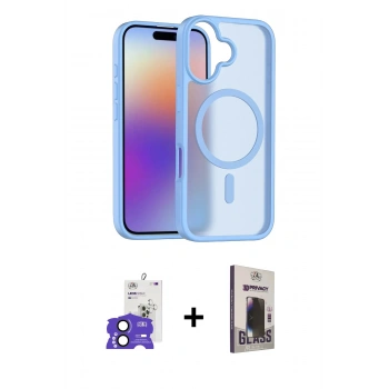 MARSİLYAN™- iPhone 17 Kılıf Siluet Minimal Prime - Siyah Bilvis Hayalet Cam Ekran Koruyucu + Bilvis Titan Kamera Lens - SH