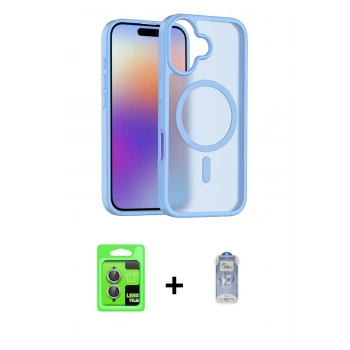 MARSİLYAN™- iPhone 17 Kılıf Siluet Minimal Prime - Siyah Joko Magic 5D Cam + Raze Metal Kamera Lens - AKMI
