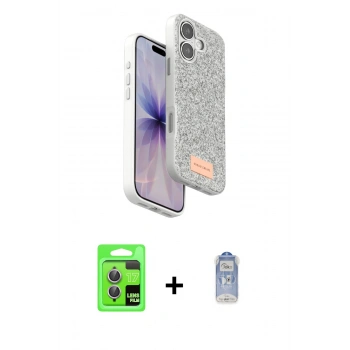 MARSİLYAN™- iPhone 17 Kılıf Vadi Klasik Serisi - Siyah Joko Magic 5D Cam + Raze Metal Kamera Lens - AKMR