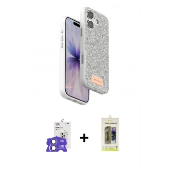 MARSİLYAN™- iPhone 17 Kılıf Vadi Klasik Serisi - Siyah Joko Magic 5D Hayalet Cam + Bilvis Titan Kamera Lens - AKMI