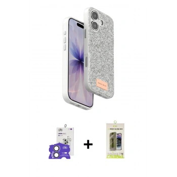 MARSİLYAN™- iPhone 17 Kılıf Vadi Klasik Serisi - Siyah Joko Magic 5D Hayalet Cam + Bilvis Titan Kamera Lens - AKYL