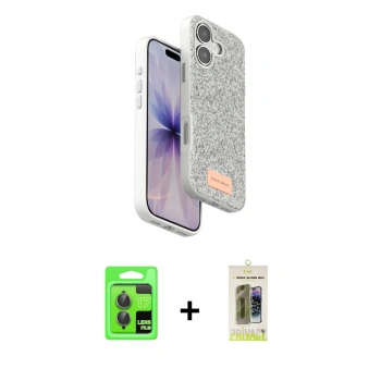 MARSİLYAN™- iPhone 17 Kılıf Vadi Klasik Serisi - Siyah Joko Magic 5D Hayalet Cam + Raze Metal Kamera Lens - GI