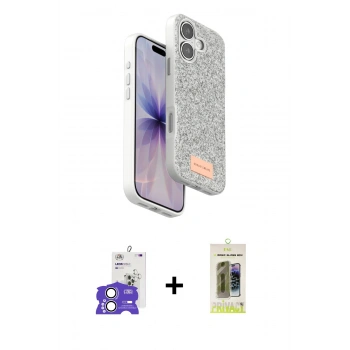 MARSİLYAN™- iPhone 17 Kılıf Vadi Klasik Serisi - Siyah Joko Magic 5D Hayalet Cam + Bilvis Titan Kamera Lens - GS