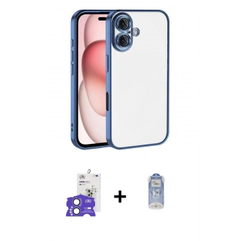 MARSİLYAN™- iPhone 17 Kılıf Vadi Minimal - Siyah Joko Magic 5D Cam + Bilvis Titan Kamera Lens - AKMI