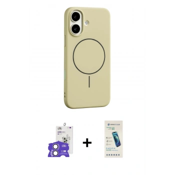 MARSİLYAN™- iPhone 17 Kılıf Yankı Form Serisi - Şeffaf Pasifik Cam Ekran Koruyucu + Bilvis Titan Kamera Lens - LA