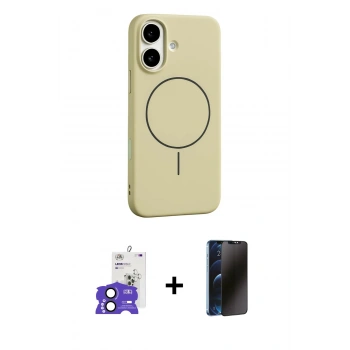 MARSİLYAN™- iPhone 17 Kılıf Yankı Form Serisi - Siyah 3D Antistatik Hayalet Cam Ekran Koruyucu + Bilvis Titan Kamera Lens - SH