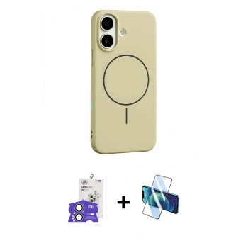 MARSİLYAN™- iPhone 17 Kılıf Yankı Form Serisi - Siyah 3D Antistatik Seramik Nano Ekran Koruyucu + Bilvis Titan Kamera Lens - AKYL