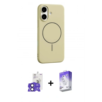 MARSİLYAN™- iPhone 17 Kılıf Yankı Form Serisi - Siyah Bilvis 5in1 3D Magic Cam Ekran Koruyucu + Bilvis Titan Kamera Lens - SH