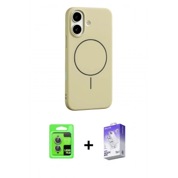 MARSİLYAN™- iPhone 17 Kılıf Yankı Form Serisi - Siyah Bilvis 5in1 3D Magic Cam Ekran Koruyucu + Raze Metal Kamera Lens - AKMI
