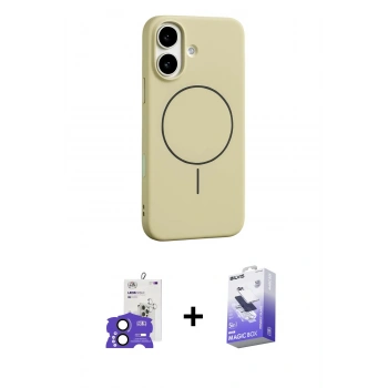 MARSİLYAN™- iPhone 17 Kılıf Yankı Form Serisi - Siyah Bilvis 5in1 5D Magic Hayalet Cam Ekran Koruyucu + Bilvis Titan Kamera Lens - SH