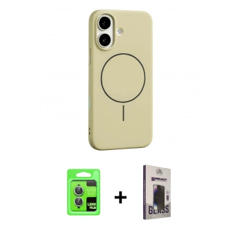 MARSİLYAN™- iPhone 17 Kılıf Yankı Form Serisi - Siyah Bilvis Hayalet Cam Ekran Koruyucu + Raze Metal Kamera Lens - AKMI