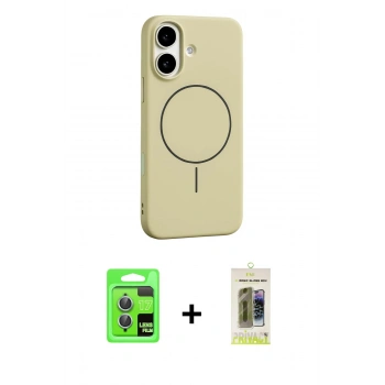 MARSİLYAN™- iPhone 17 Kılıf Yankı Form Serisi - Siyah Joko Magic 5D Hayalet Cam + Raze Metal Kamera Lens - AKMI