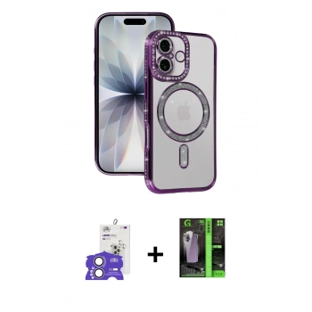 MARSİLYAN™- iPhone 17 Kılıf Zirve Doku Prime - Şeffaf 360 Full Body Arka Koruyucu + Bilvis Titan Kamera Lens - LA