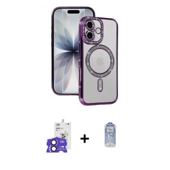 MARSİLYAN™- iPhone 17 Kılıf Zirve Doku Prime - Siyah Joko Magic 5D Cam + Bilvis Titan Kamera Lens - SH