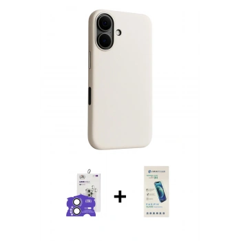 MARSİLYAN™- iPhone 17 Kılıf Zirve Modern Prime - Şeffaf Pasifik Cam Ekran Koruyucu + Bilvis Titan Kamera Lens - AKYL