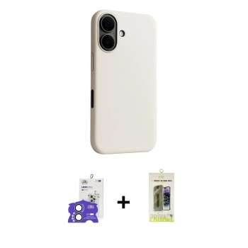 MARSİLYAN™- iPhone 17 Kılıf Zirve Modern Prime - Siyah Joko Magic 5D Hayalet Cam + Bilvis Titan Kamera Lens - AKMI
