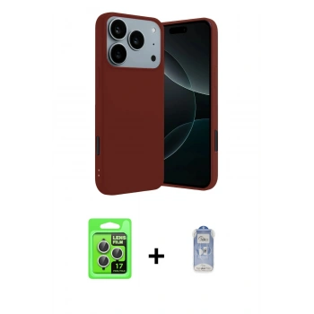 MARSİLYAN™- iPhone 17 Pro Kılıf Kozmos Yansıma Özel Seri - Siyah Joko Magic 5D Cam + Raze Metal Kamera Lens - GS