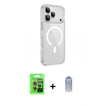 MARSİLYAN™- iPhone 17 Pro Kılıf Kutup Klasik Serisi - Siyah Joko Magic 5D Cam + Raze Metal Kamera Lens - GI