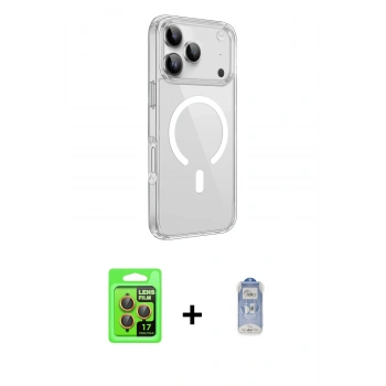 MARSİLYAN™- iPhone 17 Pro Kılıf Kutup Klasik Serisi - Siyah Joko Magic 5D Cam + Raze Metal Kamera Lens - TU