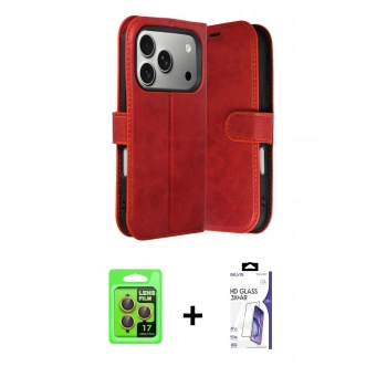 MARSİLYAN™- iPhone 17 Pro Kılıf Siluet Işık Serisi - Siyah Bilvis 3X AR HD Cam Ekran Koruyucu + Raze Metal Kamera Lens - TU