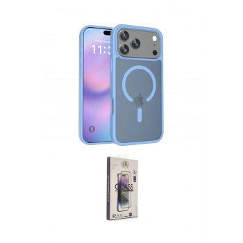 MARSİLYAN™- iPhone 17 Pro Kılıf Siluet Minimal Prime - Siyah Bilvis 3D Cam Ekran Koruyucu