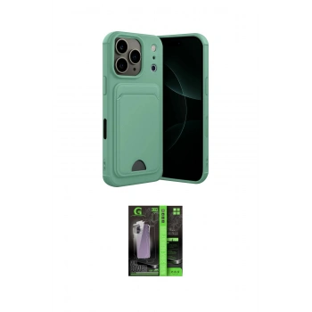 MARSİLYAN™- iPhone 17 Pro Kılıf Vadi Çizgi Prime - Siyah 360 Mat Full Body Arka Koruyucu