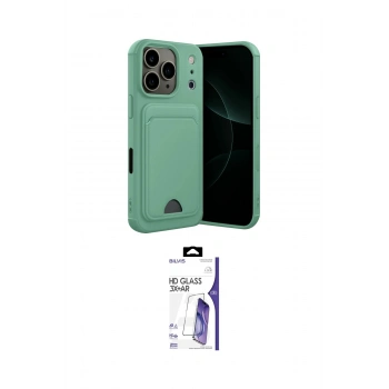 MARSİLYAN™- iPhone 17 Pro Kılıf Vadi Çizgi Prime - Siyah Bilvis 3X AR HD Cam Ekran Koruyucu