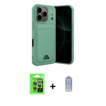 MARSİLYAN™- iPhone 17 Pro Kılıf Vadi Çizgi Prime - Siyah Joko Magic 5D Cam + Raze Metal Kamera Lens - GI