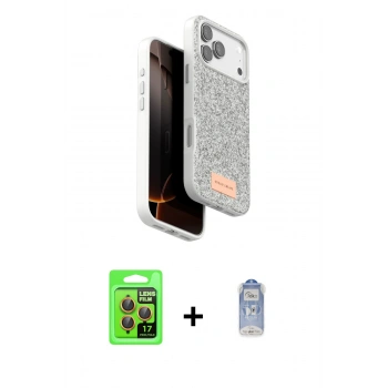 MARSİLYAN™- iPhone 17 Pro Kılıf Vadi Klasik Serisi - Siyah Joko Magic 5D Cam + Raze Metal Kamera Lens - TU