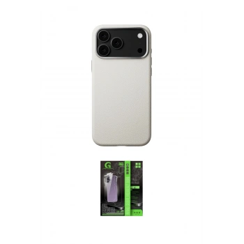 MARSİLYAN™- iPhone 17 Pro Kılıf Zirve Modern Prime - Şeffaf 360 Full Body Arka Koruyucu