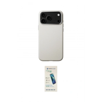MARSİLYAN™- iPhone 17 Pro Kılıf Zirve Modern Prime - Şeffaf Pasifik Cam Ekran Koruyucu