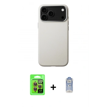 MARSİLYAN™- iPhone 17 Pro Kılıf Zirve Modern Prime - Siyah Joko Magic 5D Cam + Raze Metal Kamera Lens - TU