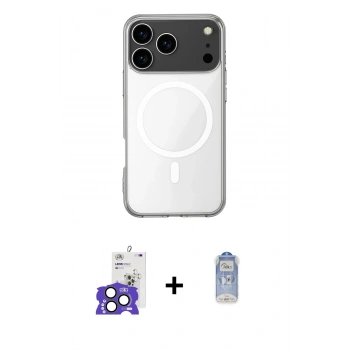 MARSİLYAN™- iPhone 17 Pro Max Kılıf Ahenk Yansıma Prime - Siyah Joko Magic 5D Cam + Bilvis Titan Kamera Lens - NLGY