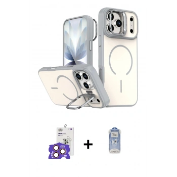 MARSİLYAN™- iPhone 17 Pro Max Kılıf Çekirdek Klasik - Siyah Joko Magic 5D Cam + Bilvis Titan Kamera Lens - TU