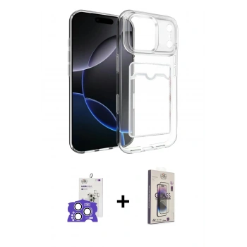 MARSİLYAN™- iPhone 17 Pro Max Kılıf Doruk Klasik Koleksiyonu - Siyah Bilvis 3D Cam Ekran Koruyucu + Bilvis Titan Kamera Lens - GS