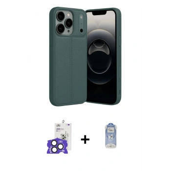 MARSİLYAN™- iPhone 17 Pro Max Kılıf Doruk Klasik Özel Seri - Siyah Joko Magic 5D Cam + Bilvis Titan Kamera Lens - NLGY