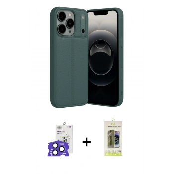 MARSİLYAN™- iPhone 17 Pro Max Kılıf Doruk Klasik Özel Seri - Siyah Joko Magic 5D Hayalet Cam + Bilvis Titan Kamera Lens - LT